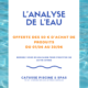 Analyse de l'eau offerte