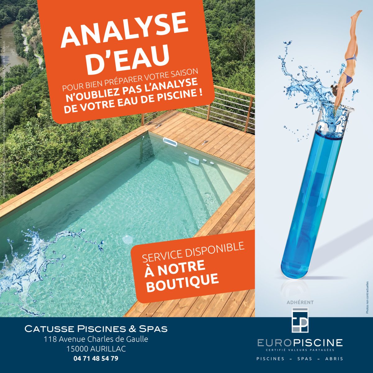 Analyses de l'eau